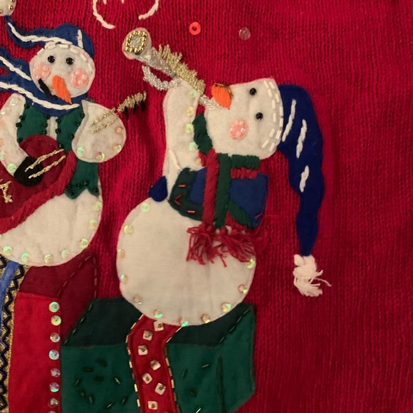 Vintage Heirloom Collectibles Christmas “Ugly”  Sweater Full Zip XL - Picture 8 of 11